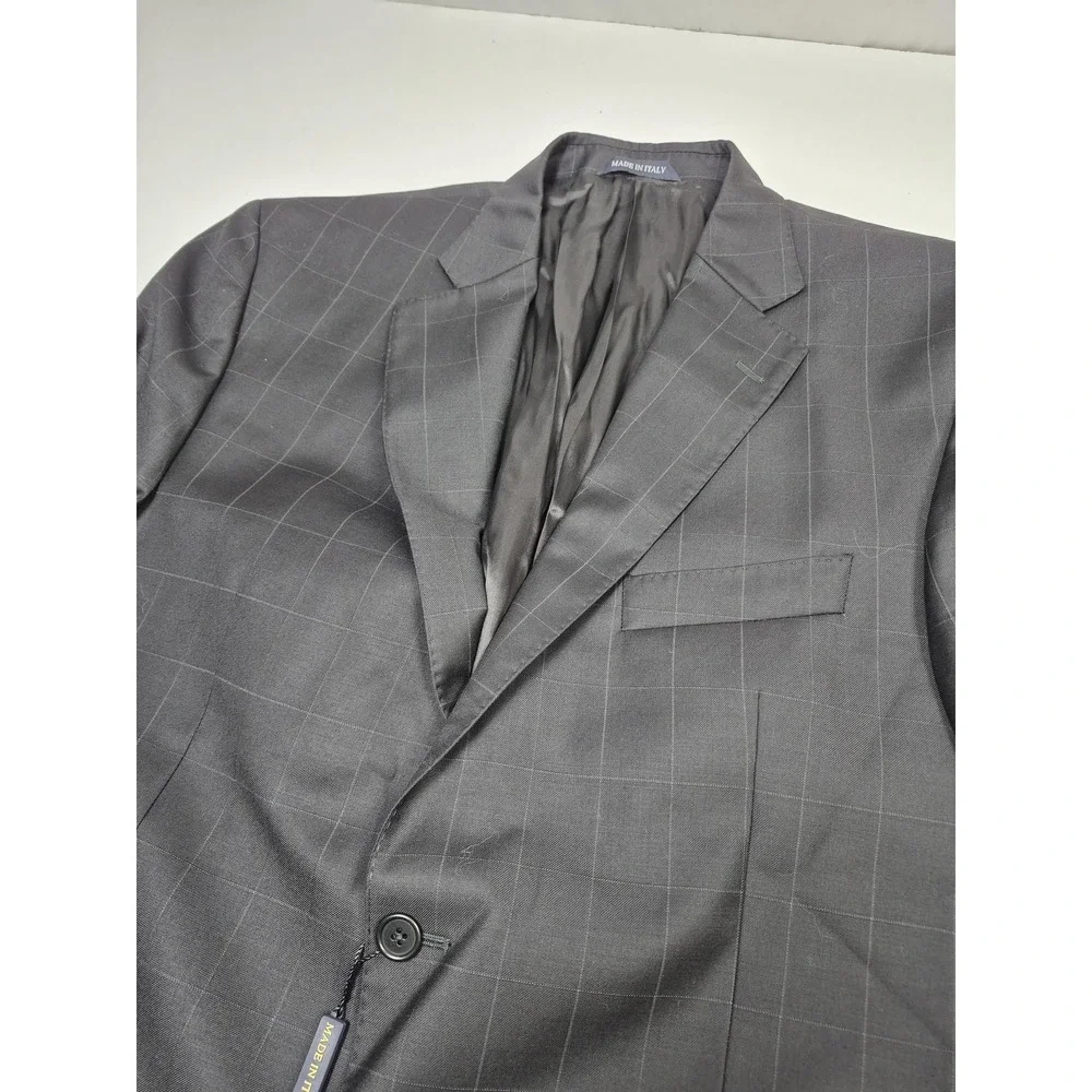 Roberto Zanieri Suit Jacket Mens 44R Wool Angelico Super 100s Italy NWT FLAW